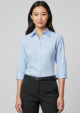 Ladies Micro Check 3/4 Sleeve Shirt LB8200