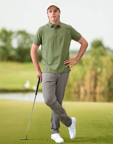 Mens Ultrafine Cotton Pique Short Sleeve Polo