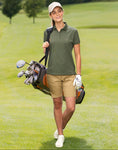 Ladies Ultrafine Cotton Pique Short Sleeve Polo