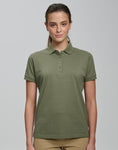 Ladies Ultrafine Cotton Pique Short Sleeve Polo