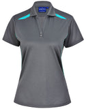 Ladies Sustainable Poly/cotton Contrast SS Polo