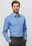 Mens Micro Check Long Sleeve Shirt SH816