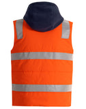 Unisex Hi Vis Hooded Puffer Vest SW93