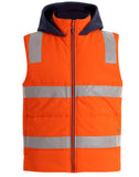 Unisex Hi Vis Hooded Puffer Vest SW93