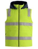Unisex Hi Vis Hooded Puffer Vest SW93