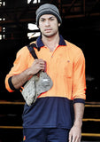Unisex Hi Vis Basic Spliced Polo - Long Sleeve ZH232