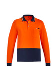 Mens Hi Vis Cotton L/S Polo ZH430