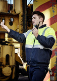 Mens HI Vis Quilted Flying Jacket ZJ351