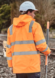 Unisex Hi Vis VIC Rail 4 In 1 Waterproof Jacket ZJ580