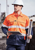Mens Hi Vis Cotton Drill Jacket ZJ590
