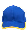 Heavy Brushed Cotton Structured Cap With Peak & Back Trim CH17