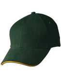 Heavy Brushed Cotton Structured Cap with Sandwich Peak CH18