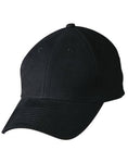 Heavy Brushed Cotton Structured Cap with Buckle on Back Closure CH35