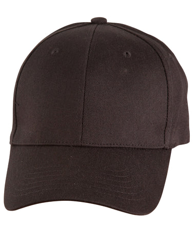 Heavy Unbrushed Cotton Structured Fitted Cap CH36