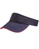 CH49 - Polo Twill Visor With Or Without Sandwich, Crossover Velcro Winning Spirit