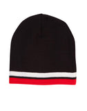 Knitted Contrast Stripes Beanie CH63