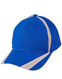 CH81 - Brushed Cotton Twill Baseball Cap With “X” Contrast Stripe Winning Spirit