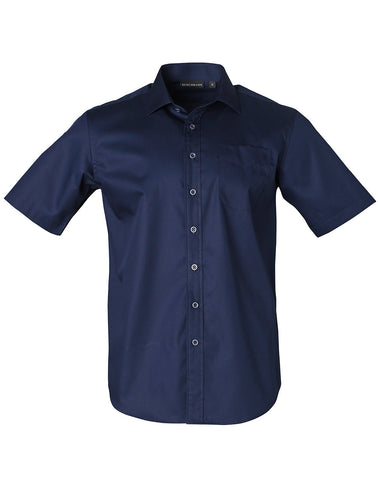 Men's Taped Seam Short Sleeve Barkley Shirt. M7110S