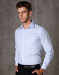 M7212 - Mens Fine Stripe Long Sleeve Shirt Benchmark