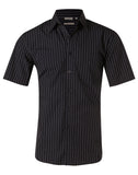 Mens Pin Stripe Short Sleeve Shirt M7221