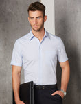 M7360S - Mens Mini Check Short Sleeve Shirt Benchmark
