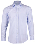 Mens Mini Check Premium Cotton Long Sleeve Shirt M7362
