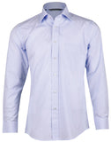 Mens Mini Check Premium Cotton Long Sleeve Shirt M7362