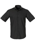 Men's Dot Jacquard Stretch Short Sleeve Ascot Shirt. M7400S