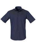 Men's Dot Jacquard Stretch Short Sleeve Ascot Shirt. M7400S