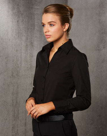 M8002 - Ladies Nano™ Tech Long Sleeve Shirt Benchmark