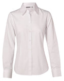 Ladies Cotton/Poly Stretch Long Sleeve Shirt M8020L