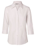 Ladies Fine Twill 3/4 Sleeve Shirt M8030Q