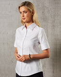 M8030S - Ladies Fine Twill Short Sleeve Shirt Benchmark