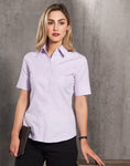 M8040S - Ladies CVC Oxford Short Sleeve Shirt Benchmark