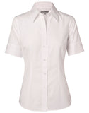 Ladies Self Stripe Short Sleeve Shirt M8100S