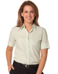 Ladies Balance Stripe Short Sleeve Shirt M8234