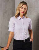 M8360S - Ladies Mini Check Short Sleeve Shirt Benchmark