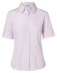 Ladies Mini Check Short Sleeve Shirt M8360S