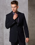 M9100 - Mens Wool Blend Stretch Two Buttons Jacket Benchmark