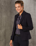 M9205 - Ladies Poly/Viscose Stretch One Button Cropped Jacket Benchmark