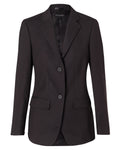 Ladies Poly/Viscose Stretch Two Buttons Mid Length Jacket M9206