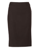 Ladies Poly/Viscose Stretch Mid Length Lined Pencil Skirt M9471