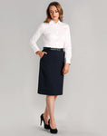 M9478 - Ladies Poly/Viscose Stretch A-line Utility Lined Skirt Benchmark