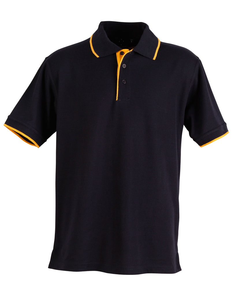 PS08 - Mens Poly/Cotton Contrast Pique Short Sleeve Polo Winning Spirit –  Uniforms Warehouse