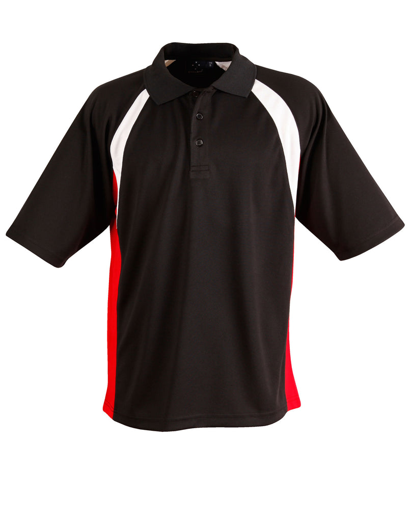 PS28 - Mens CoolDry® Tri-colour Contrast Short Sleeve Polo Winning Spirit –  Uniforms Warehouse