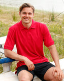 PS39 - Mens Cotton Pique Knit Short Sleeve Polo Winning Spirit