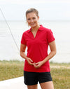 PS40 - Ladies Cotton Pique Knit Short Sleeve Polo Winning Spirit