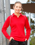 PS44 - Ladies CoolDry® Long Sleeve Contrast Colour Polo Winning Spirit