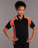 PS61K - Kids CoolDry® Contrast Short Sleeve Polo with Sleeve Panels Winning Spirit