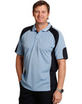 PS61 - Mens CoolDry® Contrast Short Sleeve Polo with Sleeve Panels Winning Spirit